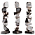 Modern Totem Sculpture Minimalist Interior 3D model small image 4