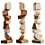 Modern Totem Sculpture Minimalist Interior 3D model small image 6