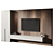 Modern TV Wall Set 038 3D model small image 2