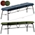 Chic Fabric Bench by Et al 3D model small image 1