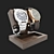 Premium Decor Set with Watches 3D model small image 1