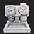 Premium Decor Set with Watches 3D model small image 5