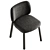 Modern Bross Aretha Fabric Chair 3D model small image 3