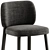 Modern Bross Aretha Fabric Chair 3D model small image 5