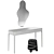 Modern Ellipse Dressing Table Set 3D model small image 8