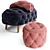 Luxury Ottoman Footstool JEAN 3D model small image 4