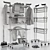  Maximized Clothes Drying Rack Stand 3D model small image 1