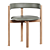 Scandinavian Oak Dining Chair 3D model small image 3