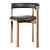 Scandinavian Oak Dining Chair 3D model small image 5