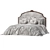 Luxury Italian Andrea Fanfani Bed 3D model small image 2