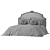 Luxury Italian Andrea Fanfani Bed 3D model small image 3
