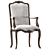 Elegant Louis Chair Art 245 3D model small image 2