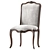 Elegant Louis Chair Art 245 3D model small image 3