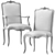 Elegant Louis Chair Art 245 3D model small image 4