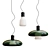 Elegant Acquerelli Glass Suspension Lamp 3D model small image 1