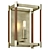 Leather Accent Steel Sconce 3D model small image 3