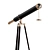 Nautical Antique Brass Telescope 3D model small image 2