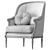 Hendrix Allardyce Louis XVI Armchairs 3D model small image 2