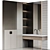  Modern Bathroom Vanity with Cocoon Faucet 3D model small image 1