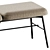 Myra Fabric Bench & Stool 3D model small image 5