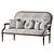 Elegant Sofa Art Piece 7847 3D model small image 2