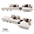 Modern Modular Sofa Series TAKT 3D model small image 1