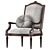 Luxurious Molise Armchair: Elegant Design 3D model small image 1