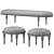 Elegant Curved Bench Sculpture 3D model small image 4