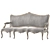 Elegant Rococo Art Sofa 732 3D model small image 2