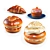 Plush Bread Rolls 3D model small image 8