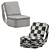 Bohemian 72 Modern Armchair 3D model small image 2