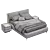 Perdormire Osaka Bed Set 3D model small image 5