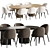 Corona Rendered Dining Set 13 3D model small image 4