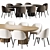 Corona Rendered Dining Set 13 3D model small image 5