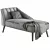 Velvet Grey Mona Couch, 3D Model 3D model small image 6