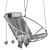 Modern Outdoor Swing Chair Ceci 3D model small image 7