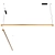 Sleek LED Brass Pendant Lamp 3D model small image 4