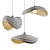 Sleek Navicula Pendant Light 3D model small image 10