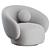 Sleek 5-Piece Nebulona Armchair Set 3D model small image 2