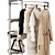 Bak Valet Stand Clothing Set 3D model small image 3