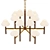 Riveted Wood Tiered Chandelier 3D model small image 4