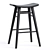 Rustic Oliver Timber Barstool 3D model small image 2