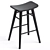 Rustic Oliver Timber Barstool 3D model small image 5