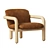 Modern Benson Leather Chair Elegant 3D model small image 1