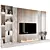 Modern TV Wall 06 Design 3D model small image 1