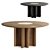 Elegant SILVA Table, Dual Color 3D model small image 1