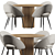 Stylish Hewitt Dining Set 2014 3D model small image 1