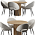 Stylish Hewitt Dining Set 2014 3D model small image 2