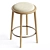 Luxury Oak Boucle Bar Stool 3D model small image 2