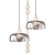 Marc Wood Brass Pendant Lamp 3D model small image 1